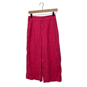G by Giuliana Fuchsia Linen Blend Pants